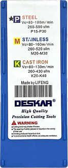 WNMG080404 L-S LF9018 токарная пластина Deskar - фото 6