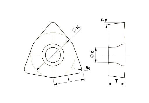 Фото 1 товара WCMX 06T308 R-LM QT8296 пластина для жд рельс для сверла Qtool