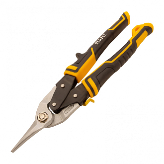 Ножницы по металлу, 270 мм, прямой рез, сталь-CrMo, трехкомпонентные рукоятки Denzel - фото 2