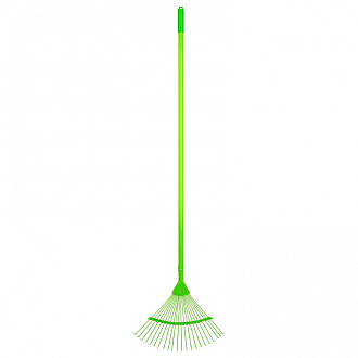 Грабли веерные стальные, 420 х 1585 мм, 22 круглых зуба, эмалированные, стальной черенок, Palisad - фото 2