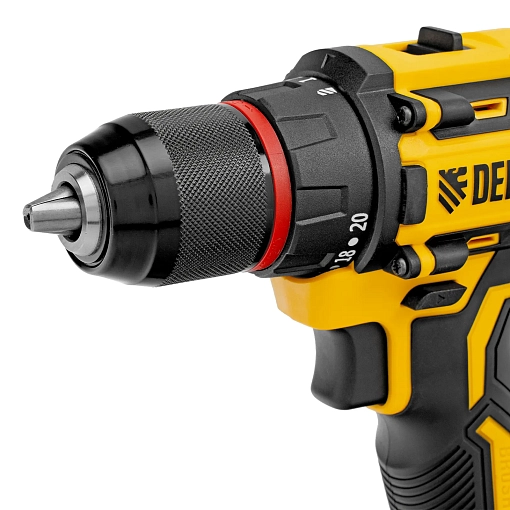 Фото 3 товара Дрель-шуруповерт аккумуляторная бесщет. CDH-BL-20, Li-Ion, 20 В, Denzel