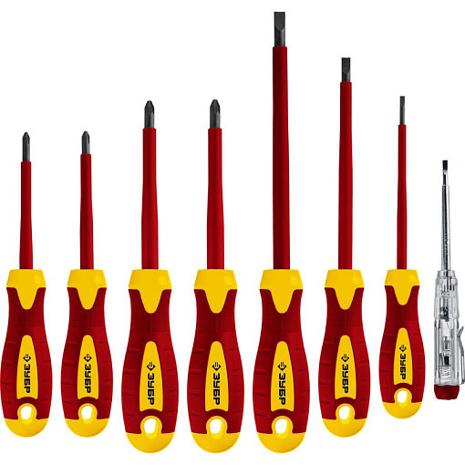 Фото 0 товара Наборы отверток диэлектрических ПРОФИ ЭЛЕКТРИК Зубр 25268