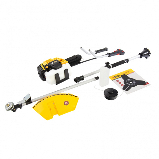 Фото 1 товара Триммер бензиновый DT 52, 52 см3, 3 л. с, неразъемная штанга, из 2 частей Denzel