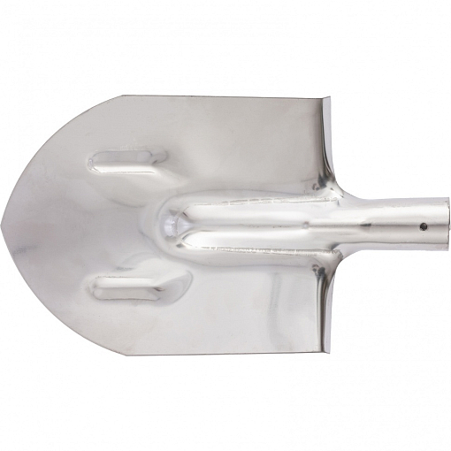 Фото 0 товара Лопата штыковая, нержавеющая сталь, 200 х 265 мм, ребра жесткости, без черенка, Россия Сибртех