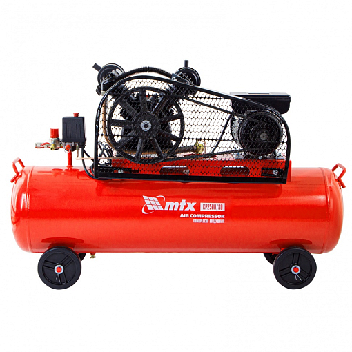 Фото 3 товара Компрессор воздушный ременный привод КР2500/80, 2,5 кВт, 80 литров, 420 л/мин МТХ