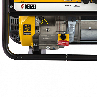 Генератор бензиновый GE 8900, 8.5 кВт, 220 В/50 Гц, 25 л, ручной старт Denzel - фото 4