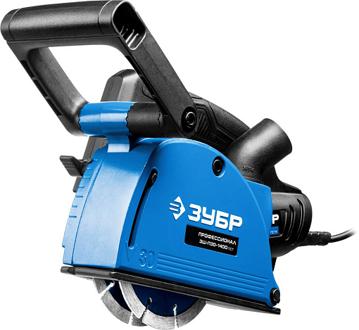 Фото 4 товара Штроборез электрический ЗШ-П30-1400 ПСТ Профессионал ЗУБР 1400 Вт, 8800 об/мин, 0-30 мм