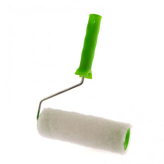 Валик с нат. мехом, с ручкой, 200 мм, ворс 12 мм, D 48 мм, D ручки 6 мм, Россия Сибртех - фото 2