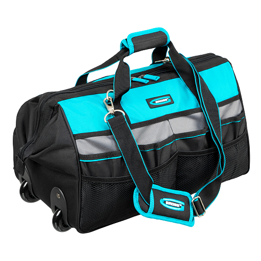 Фото 0 товара Сумка для инструмента, 500х280х290мм, выдвижная рукоятка, колеса, наплечный ремень Gross