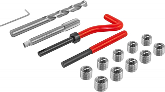 Набор для восстановления резьбы M10x1.25, 15 предметов, THORVIK - фото 2