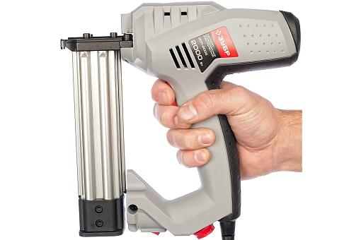 Фото 4 товара ЗУБР 2000 Вт, 20 уд/мин, пистолет скобозабивной электрический ЗСП-2000 Мастер