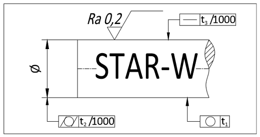 Фото 1 товара Вал прецизионный W10 L=400 см TECHNIX