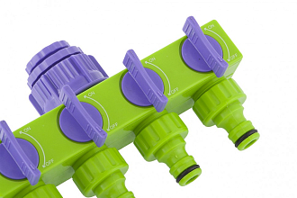 Разветвитель четырехканальный 1/2-3/4, регулируемый Palisad - фото 3