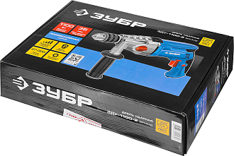 ЗУБР 1100 Вт, дрель ударная ЗДУ-1100-2 ЭРММ2 Профессионал - фото 9