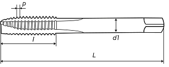 Метчик м/р 2х0.4 кл.2 HSS-V с подточкой скв. ZUMO - фото 2