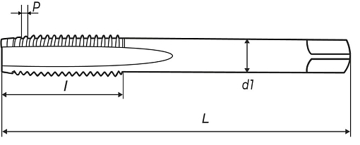 Фото 1 товара Метчик м/р 6х1 кл.2 HSS-V скв. ZUMO