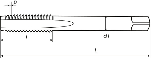 Фото 1 товара Метчик м/р 8х1.25 кл.2 HSS-V Black скв. ZUMO